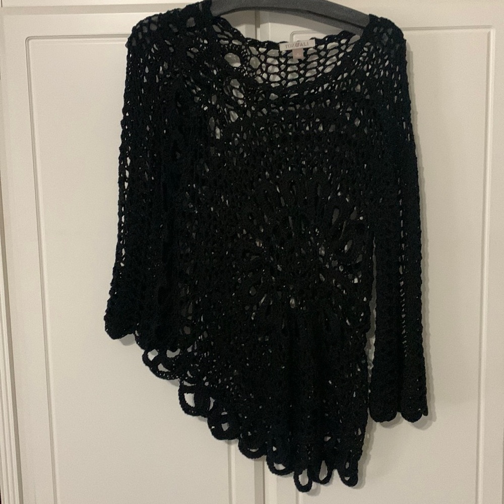 Black bathing suit Coverup